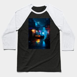 Cyberpunk Race Car Baseball T-Shirt